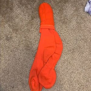 Orange knee high socks